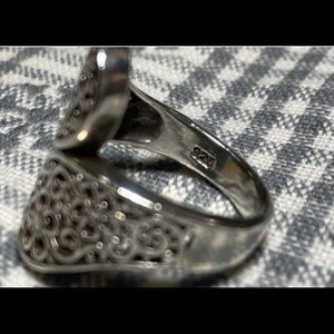 Sterling Silver 925 |  Floral Ring | Size 8
